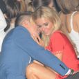 Paris Hilton et River Viiperi, amoureux parmi les fêtards du Gotha Club. Cannes, le 16 mai 2013.