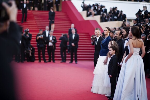 Le casting du film Le Passé sur le tapis rouge du Palais des Festivals. Cannes, le 17 mai 2013.