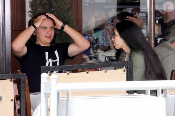 Prince Jackson, le fils de Michael Jackson, et sa petite-amie Remi Alfalah, sont allés au restaurant Il Pastaio de Beverly Hills, 17 mai 2013.