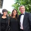 Pierre Lemarchal avec sa femme Laurence et sa fille Leslie - 4e édition du Global Gift Gala, copresidée par Eva Longoria et presentée par Nikos Aliagas, au George V à Paris le 13 mai 2013.