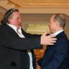 Gérard Depardieu reçu par Vladimir Poutine à Sotchi le 5 janvier 2013.