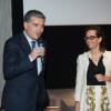 Omer Acar et Florence Dubois lors de la projection de Gatsby le magnifique à l'Hôtel Royal Monceau à Paris le mercredi 15 mai 2013