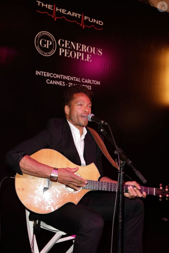 Gary Dourdan joue au Heart Fund Gala au Carlton de Cannes le 21 mai 2013.