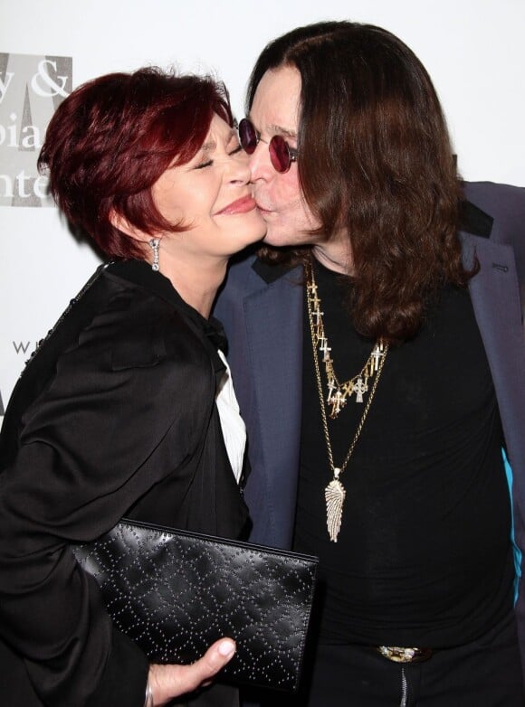 Ozzy Osbourne et Sharon Osbourne à la soirée L.A. Gay & Lesbian Center's An Evening With Woman 2013 à l'hôtel The Beverly Hilton à Beverly Hills, le 18 mai 2013.