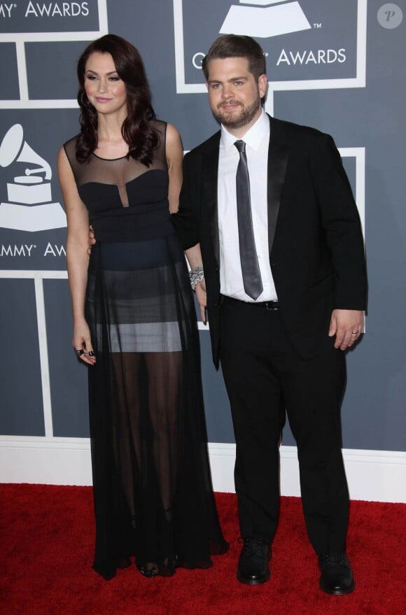 Jack Osbourne et sa femme Lisa à la 55e cérémonie des Grammy Awards à Los Angeles, le 10 février 2013.