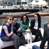 La plage Majestic lors du Festival de Cannes le 21 mai 2013 ; Aure Atika et ses acteurs