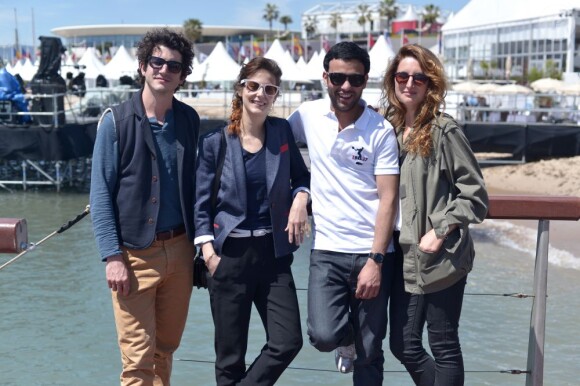 La plage Majestic lors du Festival de Cannes le 21 mai 2013 : Clément Sibony et ses acteurs