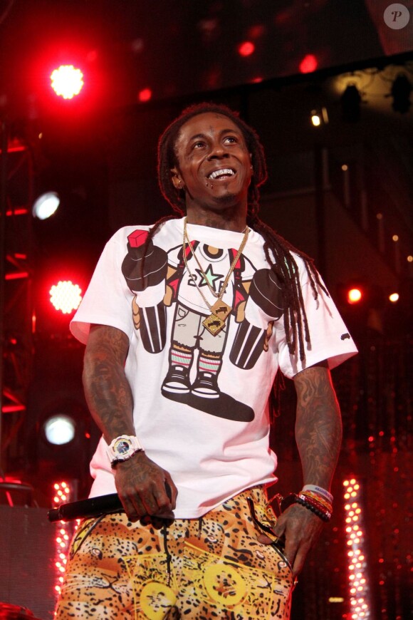Lil Wayne en live le 1er mars 2012 à Los Angeles.