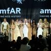Sharon Stone conclut le défilé de l'Ultimate Gold Collection lors du gala de l'amfAR à l'hôtel du Cap-Eden-Roc. Antibes, le 23 Mai 2013.