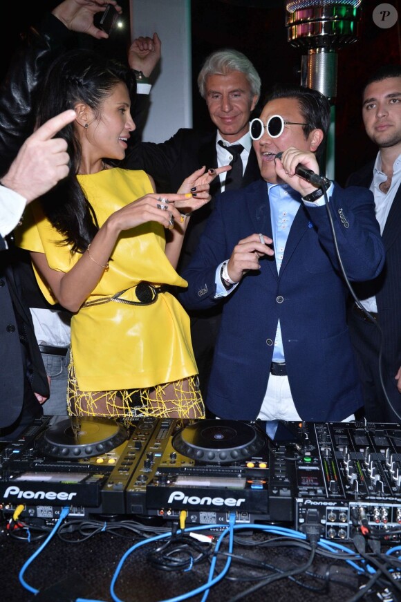 Goga Ashkenazi et Psy à la soirée Vionnet à l'occasion du 66e Festival de Cannes 2013, le 20 avril 2013.