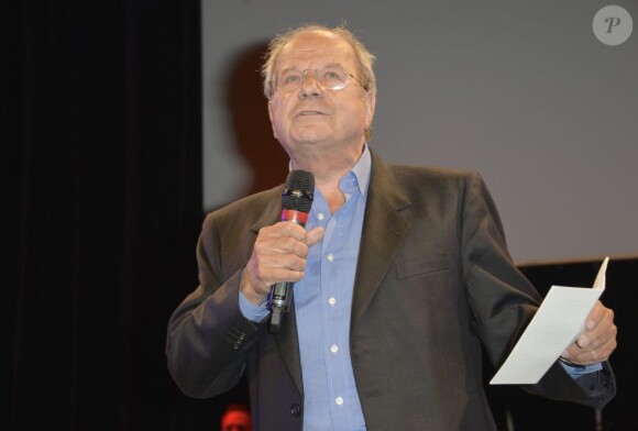 Marc Ladreit de Lacharrière, fondateur de la Fondation Culture et Diversité à l'occasion de la finale du Trophée d'improvisation qui se tenait à l'Espagce Pierre Cardin à Paris le 24 mai 2013