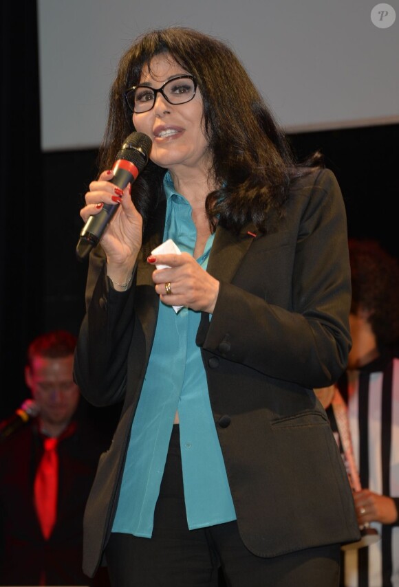 Yamina Benguigui lors du Trophée d'Improvisation de la Fondation Culture et Diversité qui se tenait à l'Espace Pierre Cardin à Paris le 24 mai 2013