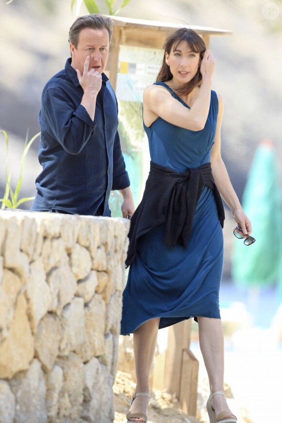 David Cameron et sa femme Samantha à Ibiza le 26 mai 2013.