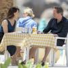 David Cameron et sa femme Samantha déjeunent en vacances à Ibiza le 26 mai 2013.
