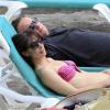 Le Premier ministre anglais David Cameron en vacances avec sa femme Samantha à Ibiza en Espagne le 26 mai 2013.