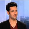 Yoann Fréget sur le plateau du JT de 20 heures de TF1, dimanche 19 mai 2013