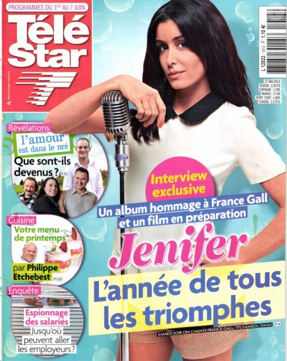 Jenifer en couverture de "Télé Star"
