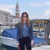 Barbara Berlusconi, 28 ans, assiste à l'exposition Prima Materia au Punta Della Dogana. Venise, le 29 mai 2013.