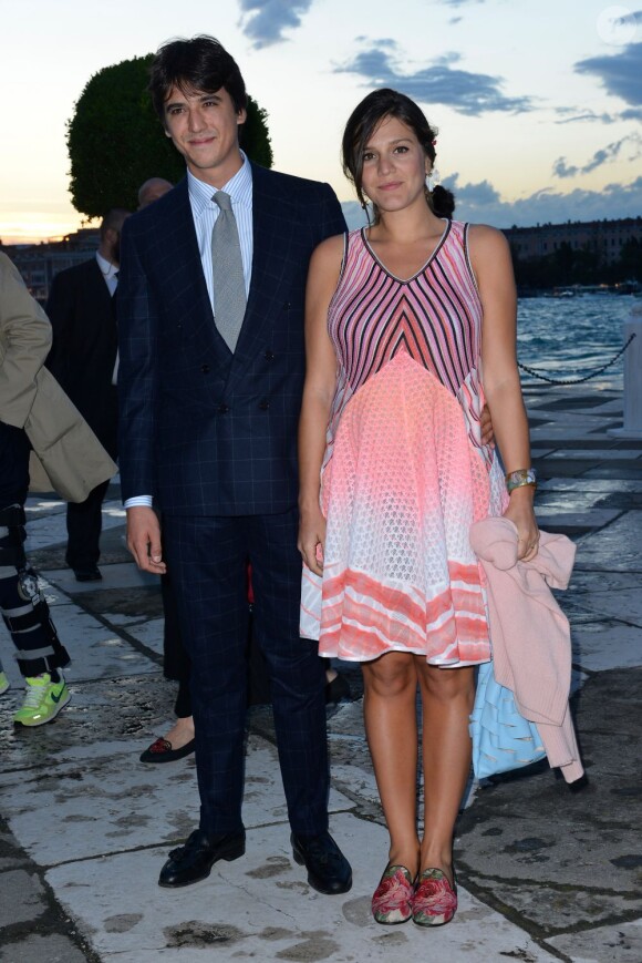 Eugenio Amos et Margherita Missoni assistent au dîner de l'exposition Prima Materia à Venise. Le 29 mai 2013.