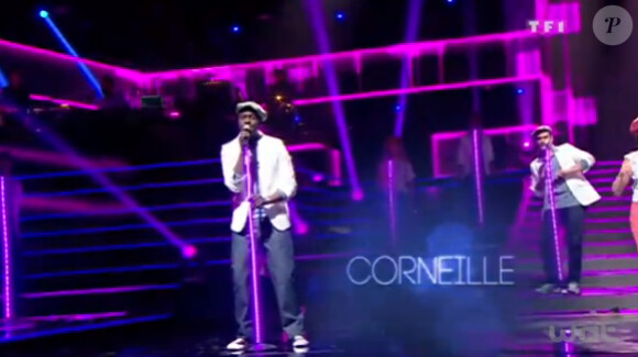 Corneille dans Samedi soir on chante France Gall - Musique reprise à la collégiale sur TF1 le samedi 1er juin 2013