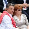 Gerard Holtz et sa femme Muriel Mayette à Roland-Garros le 1er juin 2013.