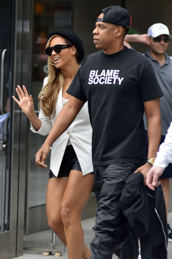 Beyoncé et Jay-Z à New York, le 2 juin 2013.