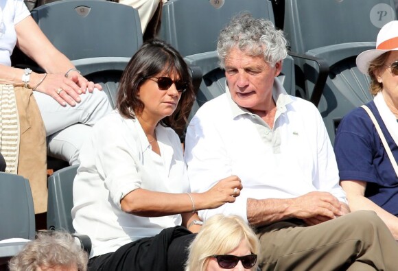 Valérie Expert et Joël Dupuch à Roland-Garros le 3 juin 2013.