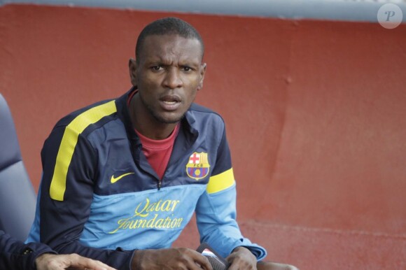 Dernier match plein d'emotions pour Eric Abidal au FC Barcelone le 1er juin 2013 au Camp Nou.