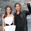 Brad Pitt et Angelina Jolie lors de la présentation à Berlin du film World War Z le 4 juin 2013