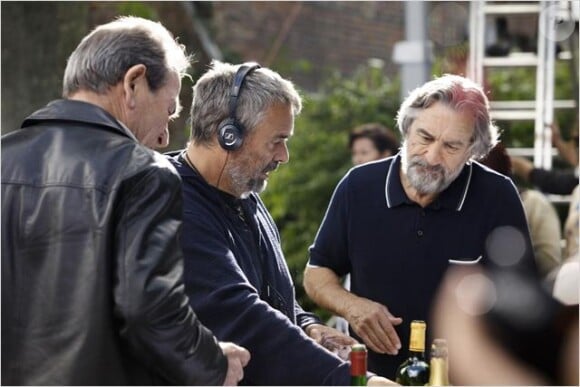 Luc Besson et Robert de Niro sur le tournage de The Family.