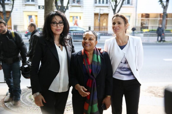 Yamina Benguigui, Christiane Taubira et Aurélie Filippetti - Anniversaire de la Fondation Culture et Diversité au théâtre du Rond-Point à Paris le 3 juin 2013.