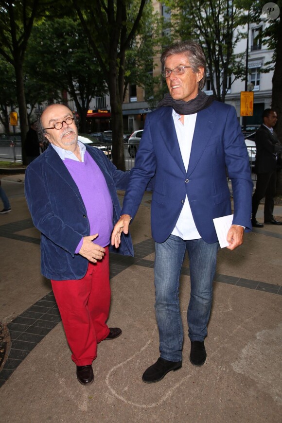 Jean-Michel Ribes et Dominique Desseigne - Anniversaire de la Fondation Culture et Diversité au théâtre du Rond-Point à Paris le 3 juin 2013.