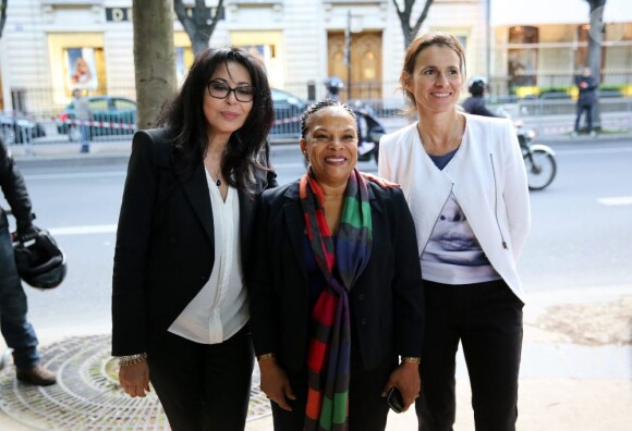 Yamina Benguigui, Christiane Taubira et Aurélie Filippetti - Anniversaire de la Fondation Culture et Diversité au théâtre du Rond-Point à Paris le 3 juin 2013.