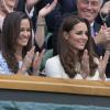 Pippa et Kate Middleton à Wimbledon le 8 juillet 2012