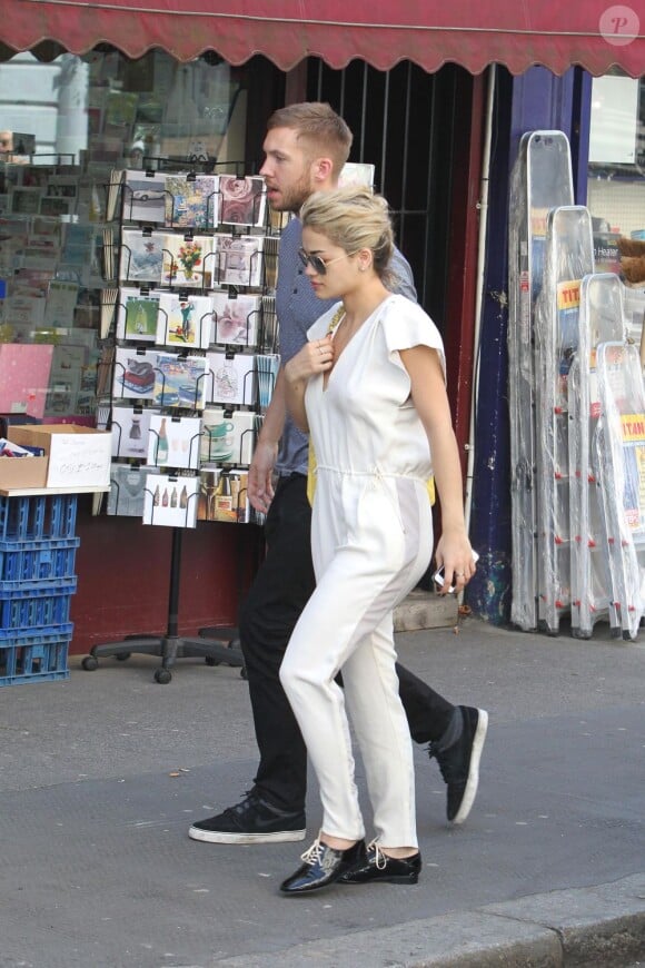 Rita Ora et Calvin Harris à Londres. Le 4 juin 2013.