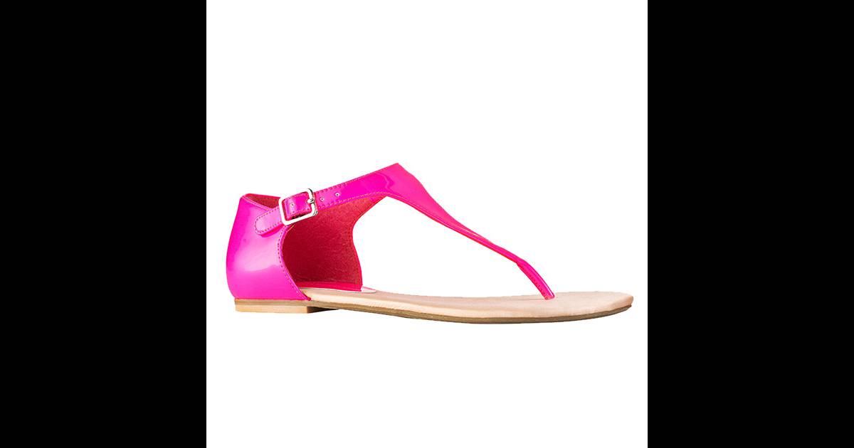 sandale rose fluo