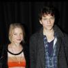 Mélanie Thierry et son compagnon Raphael lors du défilé Etam à Paris le 23 janvier 2012
