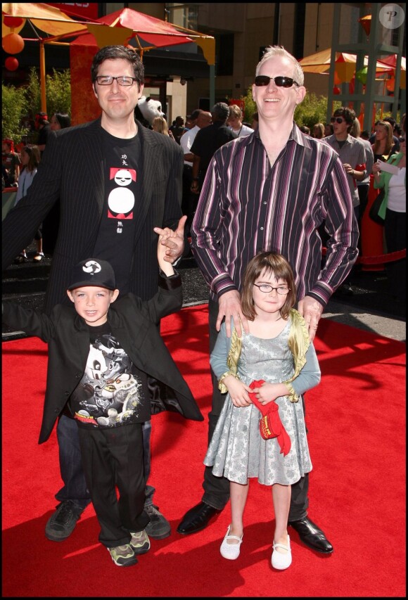 Mark Osborne (à gauche), lors de la première de Kung Fu Panda à Hollywood le 1er juin 2008.