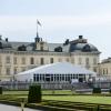 Le palais Drottningholm, fief royal à Stockholm, est fin prêt pour accueillir la réception du mariage de la princesse Madeleine de Suède et de Chris O'Neill, le 8 juin 2013.