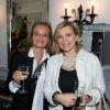 Cathy Lellouch et Isabelle Maurin - déjeuner pour présenter le bijou imaginé par Laeticia Hallyday avec le joaillier Eternamé au profit de l'Unicef, à Paris le 4 juin 2013. La chef étoilée Hélène Darroze s'est chargée du menu.