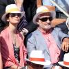 Jean-Paul Belmondo et sa petite-fille Annabelle assistent aux Internationaux de France de tennis à Roland-Garros, le 7 juin 2013.