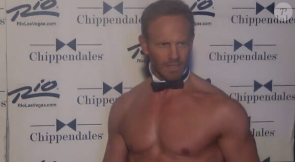 Ian Ziering en chippendale à Las Vegas le 8 juin 2013.