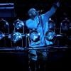 Kanye West interprète On Site, extrait de l'album Yeezus, au Randall's Island Park en final du Governors Ball Music Festival. New York, le 9 juin 2013.