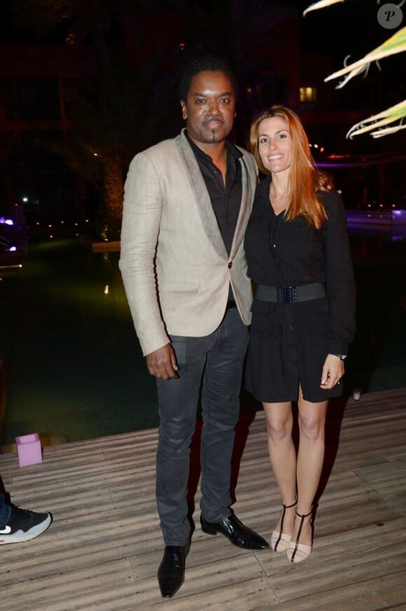 Anthony Kavanagh et sa femme Alexandra Filliez à l'after show du festival Marrakech du rire, le 8 juin 2013 à l'Hôtel du golf à Marrakech.