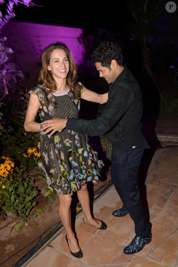 Jamel Debbouze et Mélissa Theuriau à l'after show du festival Marrakech du rire, le 8 juin 2013 à l'Hôtel du golf de Marrakech.