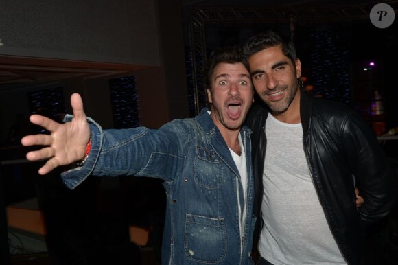 Michaël Youn et Ary Abittan à l'after show du festival Marrakech du rire, le 8 juin 2013 à l'Hôtel du golf de Marrakech.