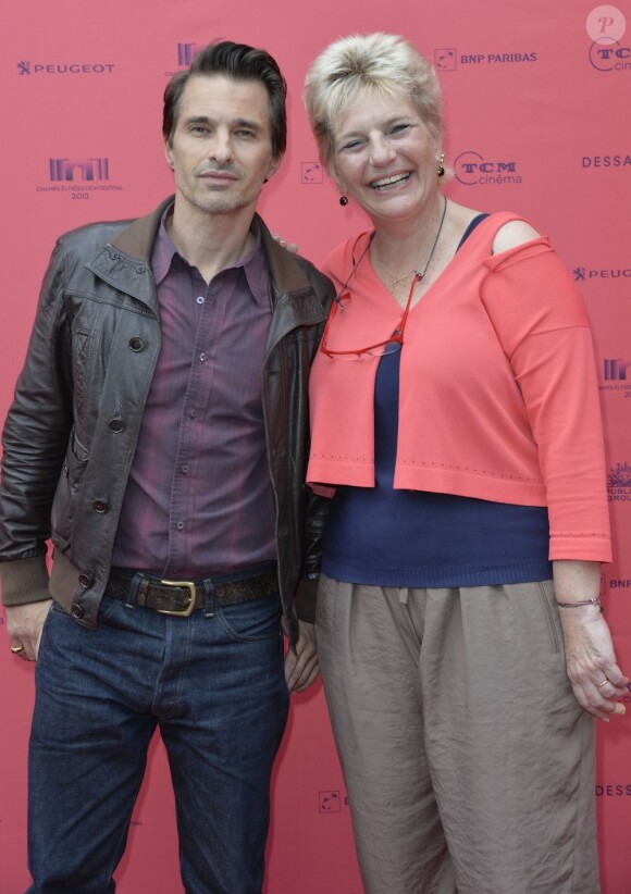 Olivier Martinez et Sophie Dulac lors de la soirée d'ouverture du Champs-Elysées Film Festival et la présentation du film Struck, au cinéma Publicis à Paris le 12 juin 2013