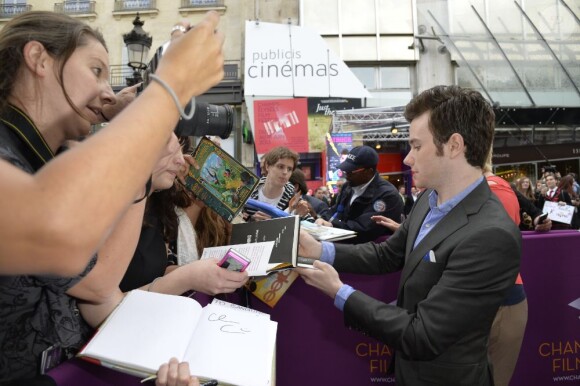 Le héros de Glee, Chris Colfer, lors de la soirée d'ouverture du Champs-Elysées Film Festival et la présentation du film Struck, au cinéma Publicis à Paris le 12 juin 2013