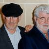 Steven Spielberg et George Lucas à Los Angeles, le 1er juin 2011.
