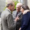 Bertrand Delanoe, Pierre Bergé et Anne Hidalgo à Paris le 1er juin 2013 pour une cérémonie à la mémoire d'Yves Saint Laurent.
